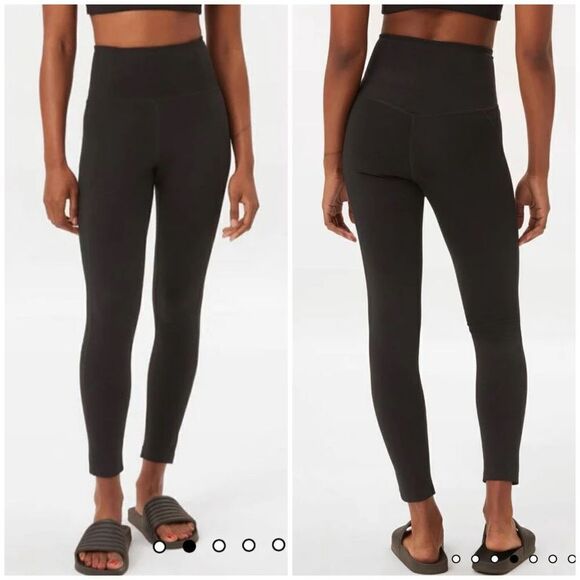 Girlfriend Collective #4008 Black Compressive High-Rise Athletic Leggings Size L - Picture 1 of 9